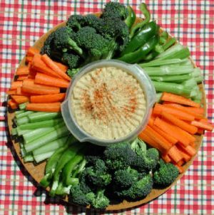 Hummus Dip Vegetable Platter